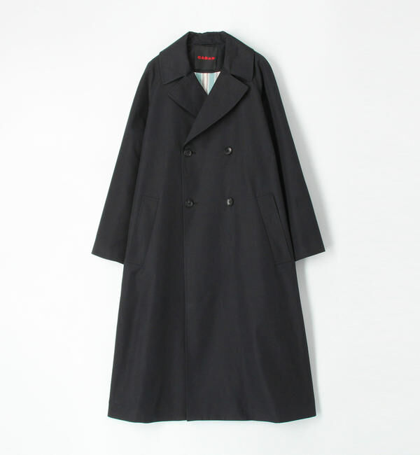 CABaN「CABaN コットンポリエステルシャンブレー オーバーサイズトレンチコート」|トレンチコート|