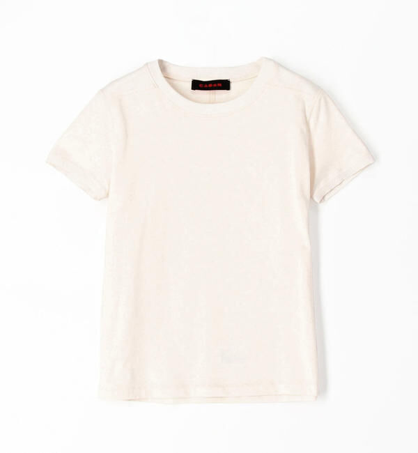 CABaN「コットン リブコンビクルーネックプルオーバー」|Tシャツ・カットソー|