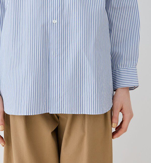 GALERIE VIE「コットンブロード スタンドカラーシャツ」|シャツ・ブラウス|