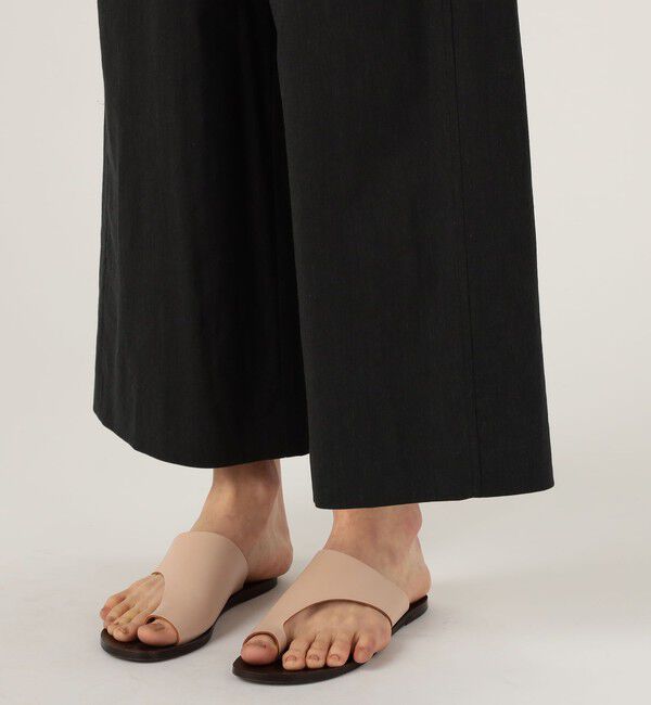 MACPHEE「レーヨンリネンコットン フレアクロップドパンツ」|その他|