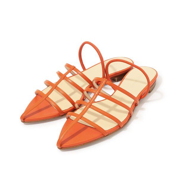 TOMORROWLAND GOODS「TOMORROWLANDバックストラップサンダル」|サンダル|27 オレンジ