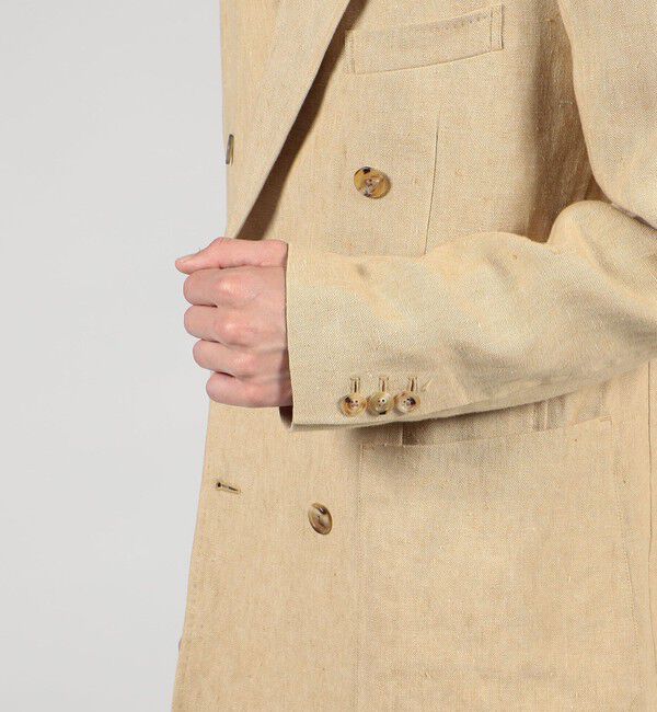 CABaN「CABaN アイリッシュリネン ダブルブレストジャケット」|テーラードジャケット|
