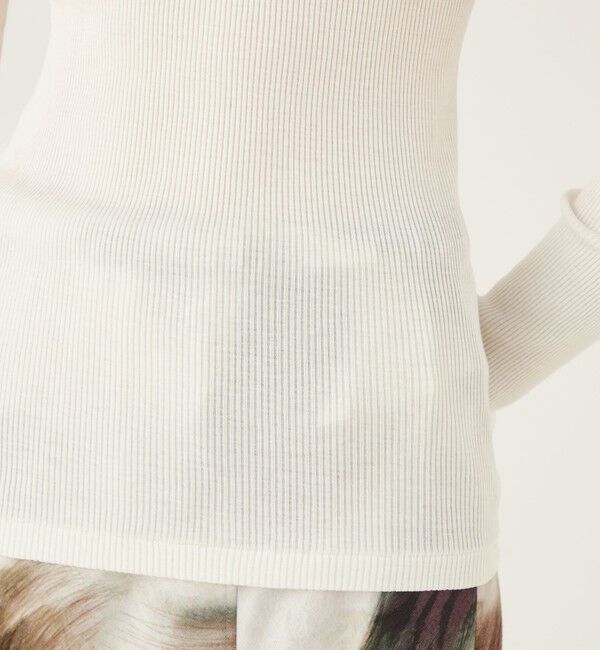 DES PRES「シルクコットンリブ ハイネックプルオーバー」|Tシャツ・カットソー|