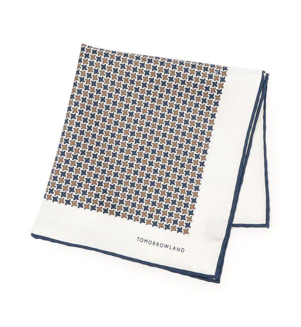 TOMORROWLAND GOODS「TOMORROWLAND シルク ポケットチーフ」|その他|68 ネイビー系