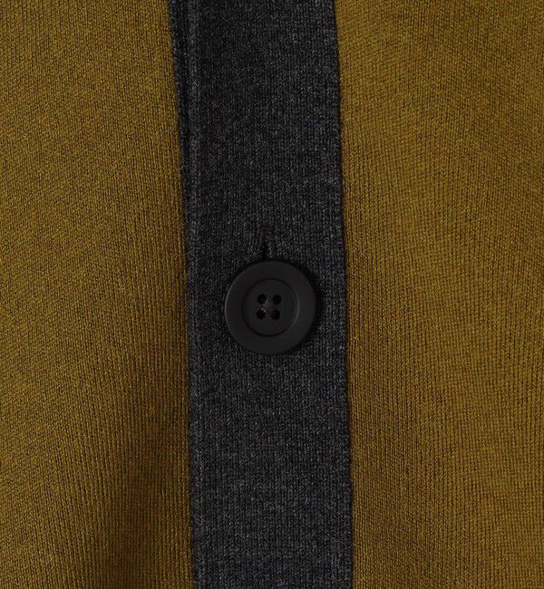 CABaN「CABaN コットンカシミヤ バイカラーVネックカーディガン」|カーディガン|