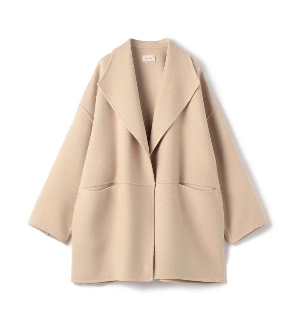 DES PRES「【一部WEB限定】ダブルフェイスメルトンビーバー ショートコート」|その他|41 ライトベージュ