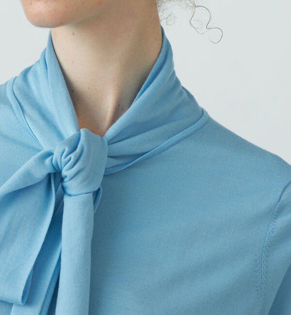 Ballsey「スーパーエクストラファインウール ボウタイプルオーバー」|ニット・セーター|