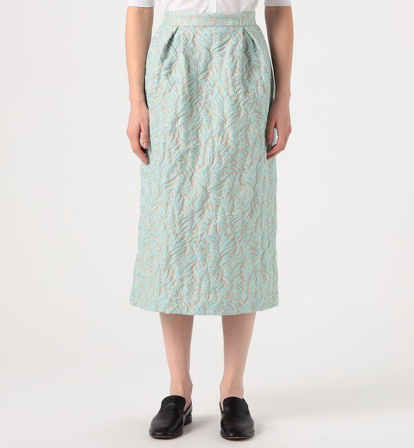 CABaN「リーフジャカード ミディスカート」|スカート|