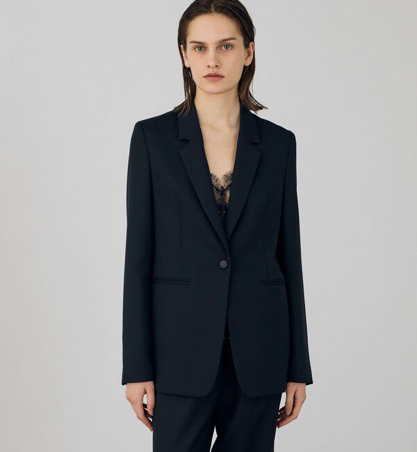 DES PRES「ポリエステルウールバラシャ ノッチドラペルジャケット」|テーラードジャケット|