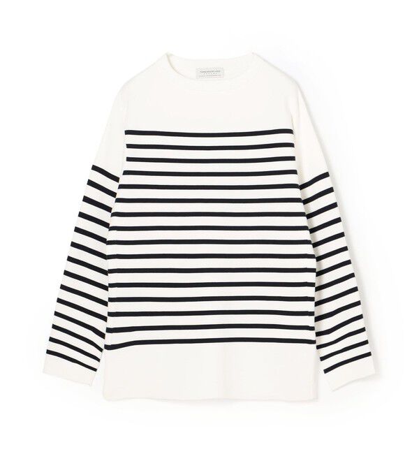 TOMORROWLAND MENS「TOMORROWLAND tricot スビンコットン ニットバスクシャツ」|ニット・セーター|16 グレー系