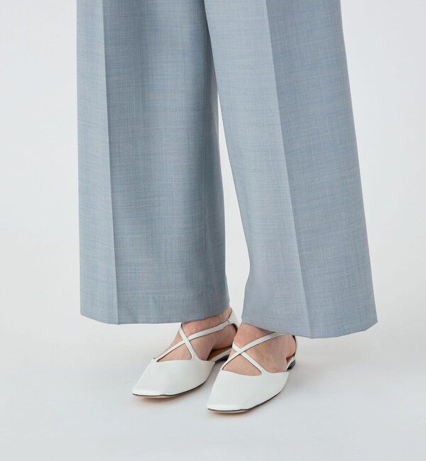 TOMORROWLAND collection「シャイニーシャーク センタープレスワイドパンツ」|その他|