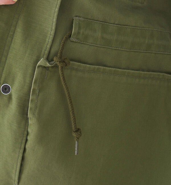 MACPHEE「スラブバックサテン ミリタリージャケット」|ミリタリージャケット|