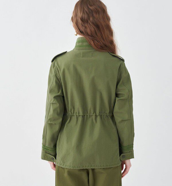 MACPHEE「スラブバックサテン ミリタリージャケット」|ミリタリージャケット|