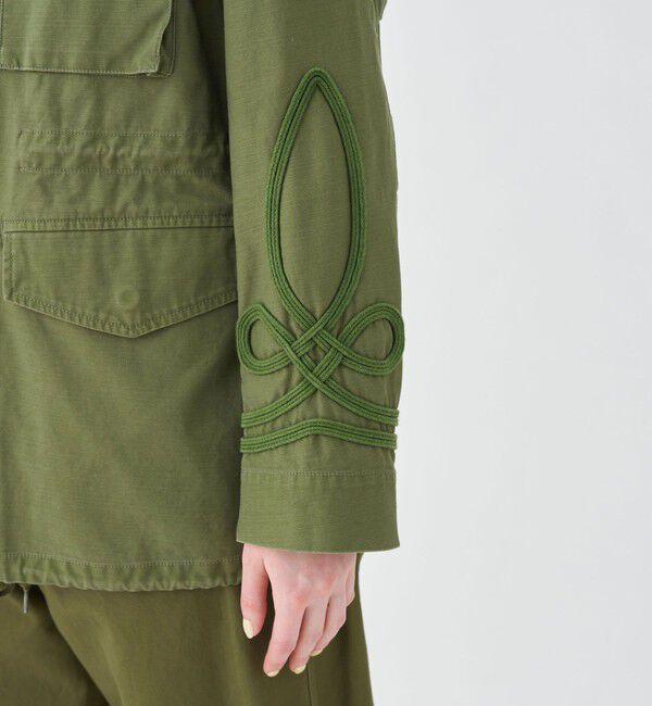 MACPHEE「スラブバックサテン ミリタリージャケット」|ミリタリージャケット|