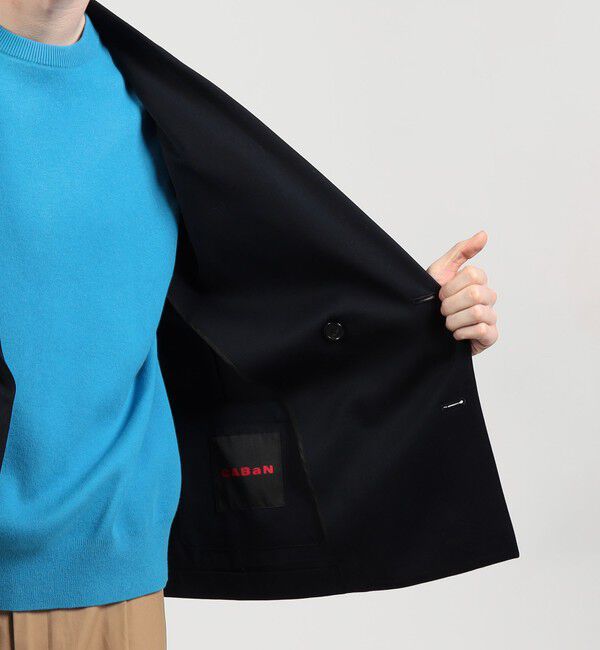 CABaN「CABaN ライトウールギャバジン ダブルブレストジャケット」|テーラードジャケット|