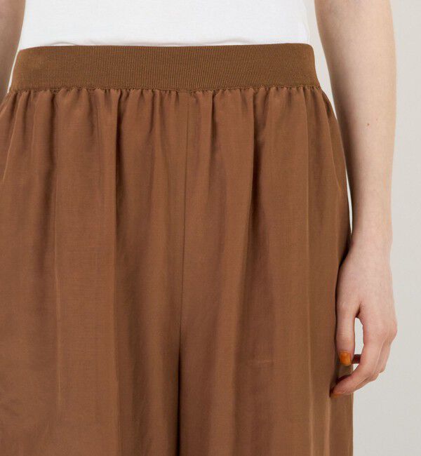 DES PRES「コットンシルクローン ギャザーワイドパンツ」|その他|