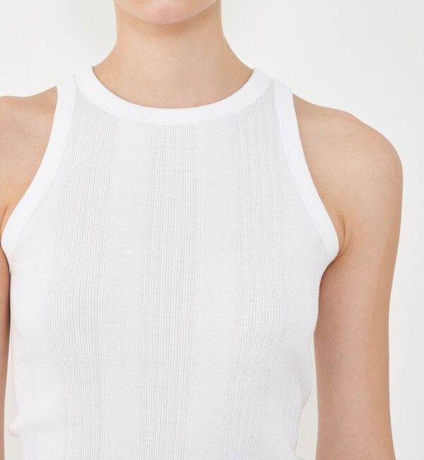 GALERIE VIE「コットンランダムリブ アメリカンスリーブタンクトップ」|タンクトップ|