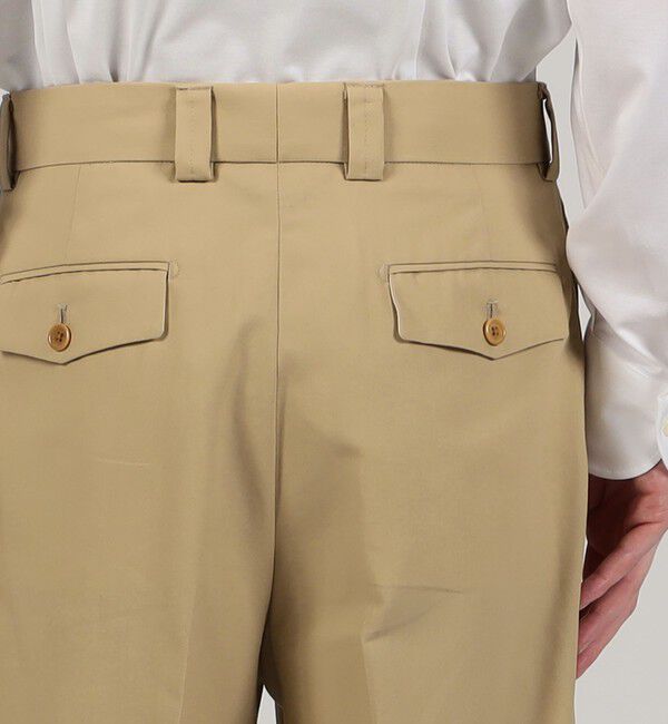 TOMORROWLAND MENS「60/2コットン イン1プリーツスラックス」|スラックス|