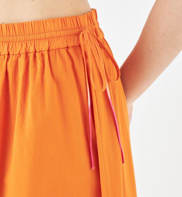 MACPHEE「ディップダイ ギャザーマキシスカート」|フレア|