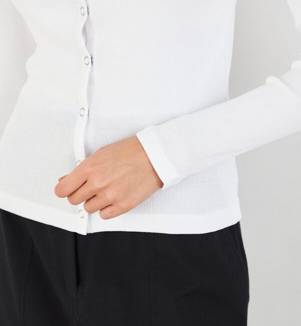 DES PRES「スモールライトリブ クルーネックカーディガン」|カーディガン|