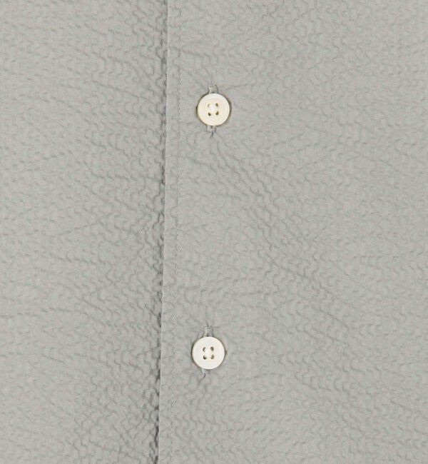 TOMORROWLAND MENS「コットンシアサッカー セミワイドカラーシャツ」|シャツ・ブラウス|