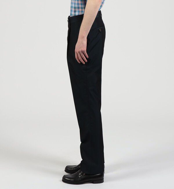 TOMORROWLAND MENS「コットンシルクタイプライター 1プリーツスラックス」|スラックス|