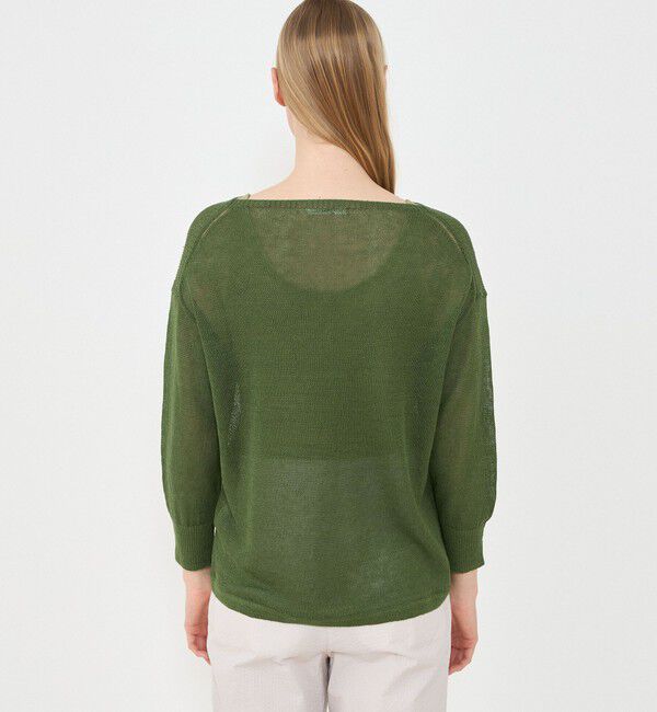 GALERIE VIE「リネンコード バスクプルオーバー」|ニット・セーター|