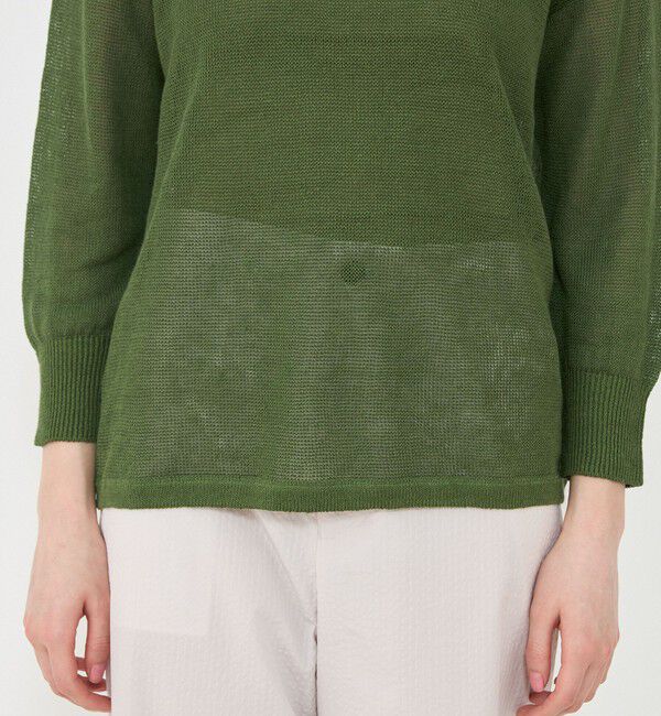 GALERIE VIE「リネンコード バスクプルオーバー」|ニット・セーター|