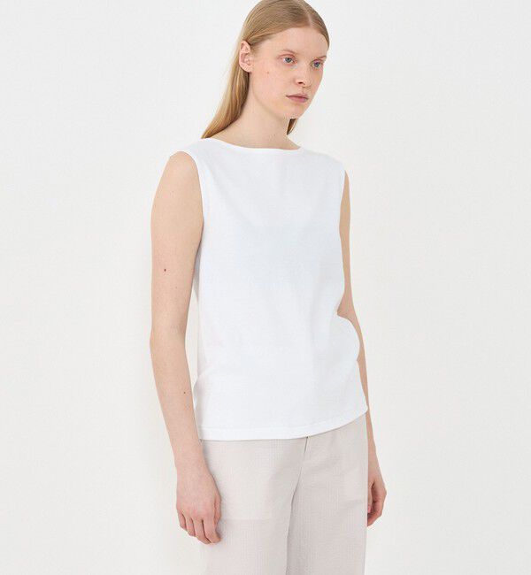 GALERIE VIE「ソフトジャージーリブ ノースリーブプルオーバー」|タンクトップ|