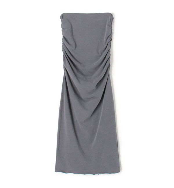 JAMES PERSE「ブラッシュドコットンジャージー サイドシャーリングスカート WRBJ5960」|タイト|16 グレー