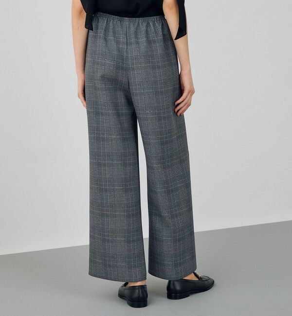 DES PRES「グレンチェックグリッタープリント リラックスパンツ」|その他|