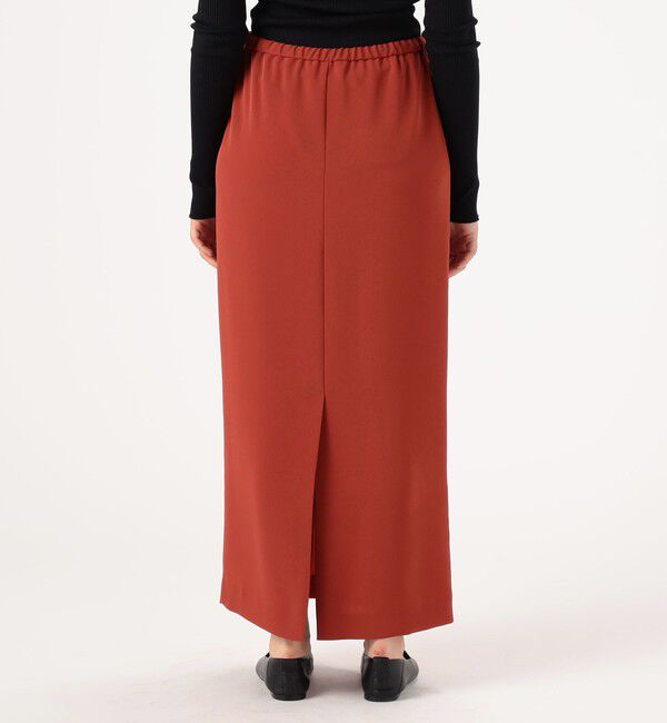 Edition「バックサテンジョーゼット タイトスカート」|スカート|