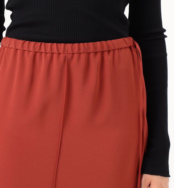 Edition「バックサテンジョーゼット タイトスカート」|スカート|