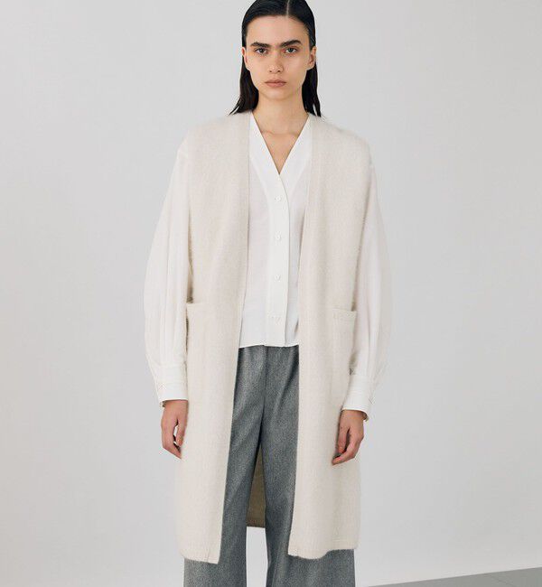 DES PRES「フォックスカシミヤ ロングジレ」|ベスト・ジレ|