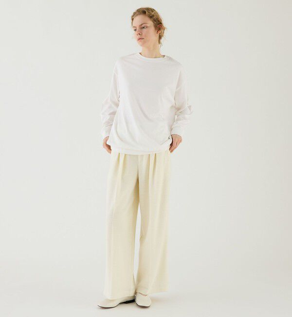 GALERIE VIE「コットンシルクジャージー ロングスリーブプルオーバー」|Tシャツ・カットソー|
