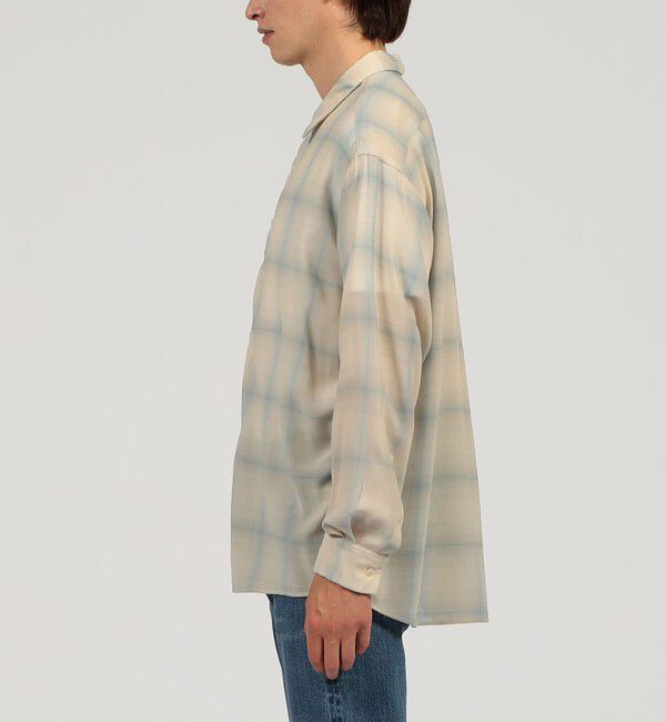 TOMORROWLAND MENS「ウールポリエステル シャーリングレギュラーカラーシャツ」|シャツ・ブラウス|