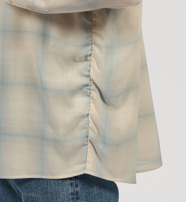 TOMORROWLAND MENS「ウールポリエステル シャーリングレギュラーカラーシャツ」|シャツ・ブラウス|