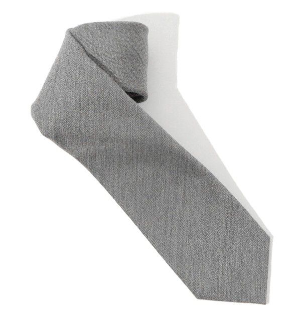 TOMORROWLAND GOODS「TOMORROWLAND カシミヤシルク ソリッドネクタイ」|ネクタイ・蝶ネクタイ|15 グレー