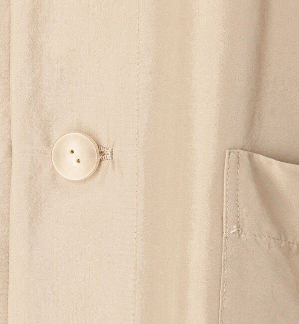 GALERIE VIE「フィブリルシルク ショップコート」|ステンカラーコート|