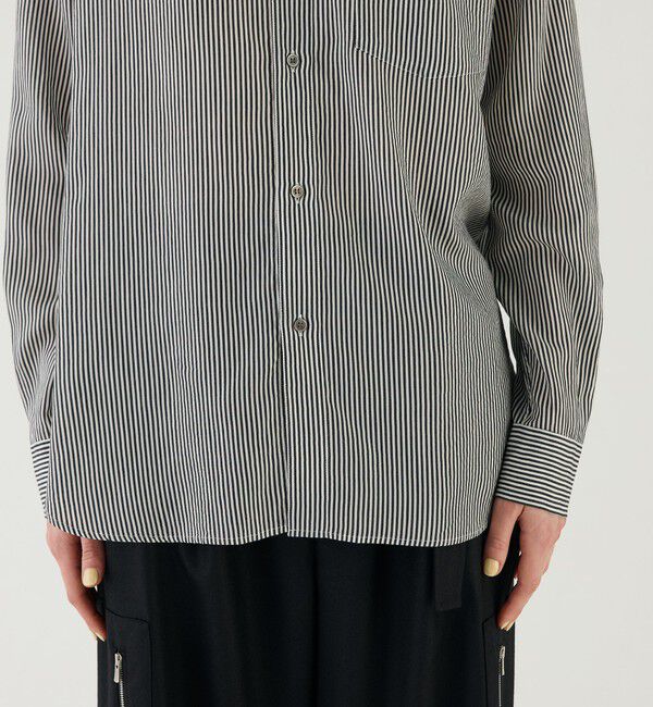 GALERIE VIE「セルロースシルクブロード カラーシャツ」|シャツ・ブラウス|