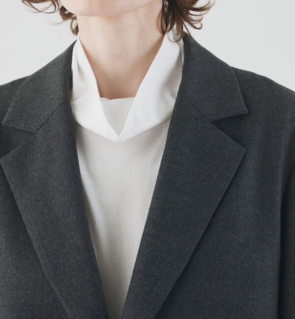 GALERIE VIE「ウーステッドフラノ ボックスシルエットジャケット」|テーラードジャケット|