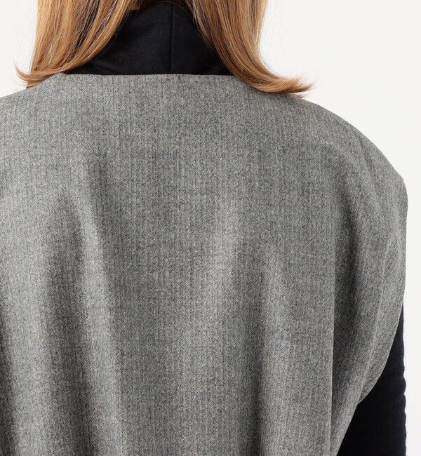 DES PRES「ウールサキソニーストレッチ ウエストギャザーワンピース」|ワンピース|