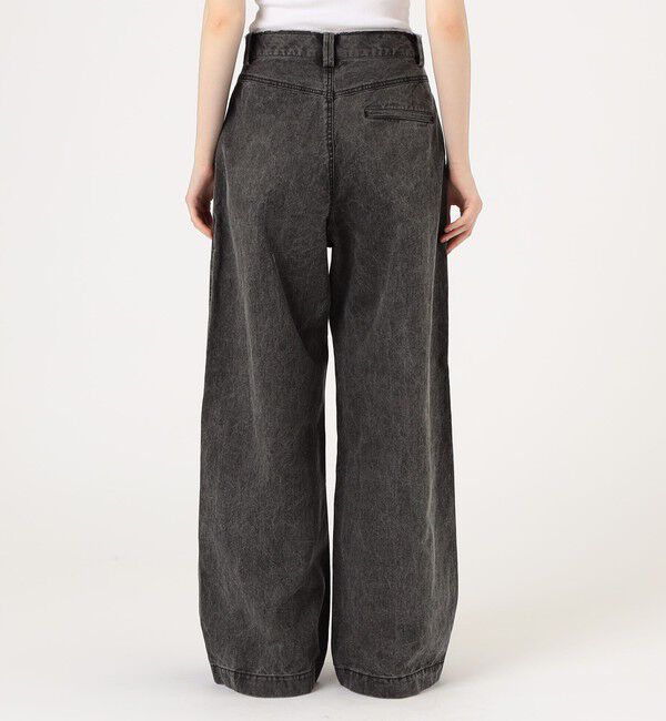 Edition「ガーメントウォッシュ ワイドパンツ」|デニム|