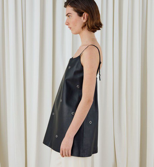 DES PRES「ラムレザーアイレット キャミドレス」|その他|