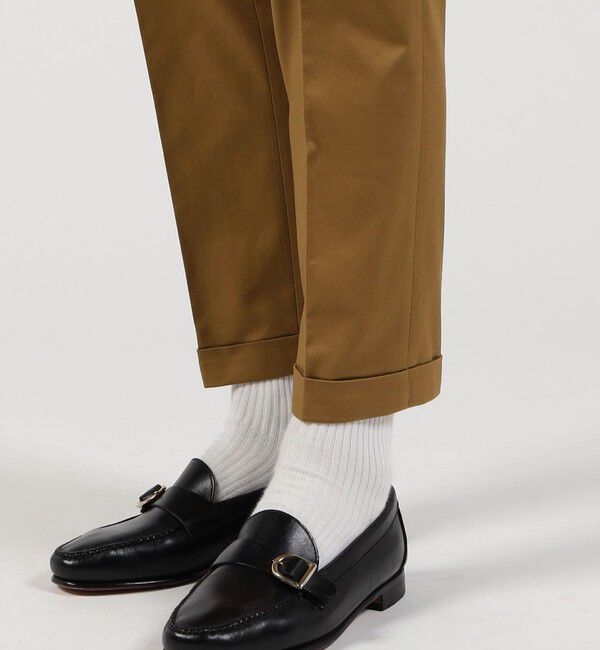 TOMORROWLAND MENS「チノストレッチ スリムテーパードパンツ」|チノ|