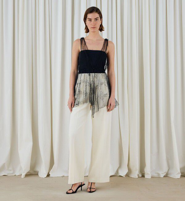 DES PRES「コードリーレース ペプラムノースリーブブラウス」|シャツ・ブラウス|