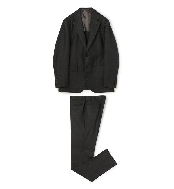 TOMORROWLAND MENS「TRAVELLER ウールシルク シングルブレステッド2Bスーツ E.Zegna」|スーツ|17 チャコールグレー