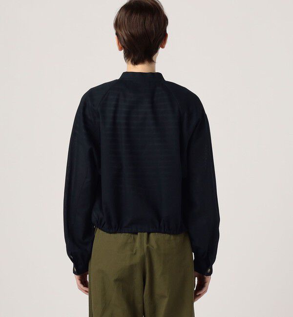 MACPHEE「コットンリネンパナマクロス ジップアップブルゾン」|ブルゾン・スタジャン|
