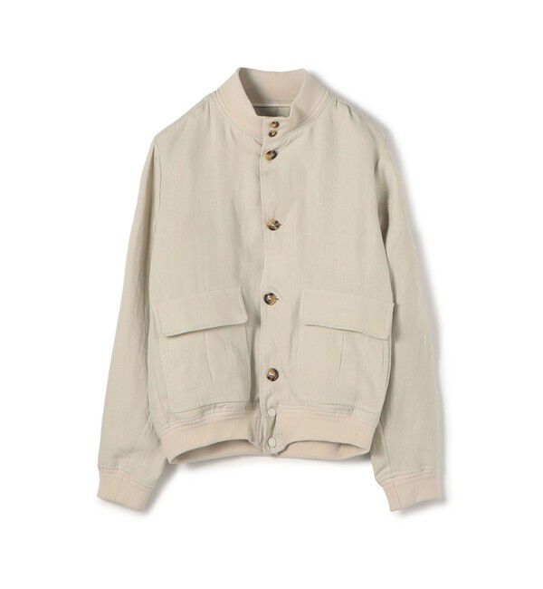 TOMORROWLAND MENS「【別注】VALSTAR リネン ドライビングブルゾン Valstarino」|ブルゾン・スタジャン|13 ライトベージュ