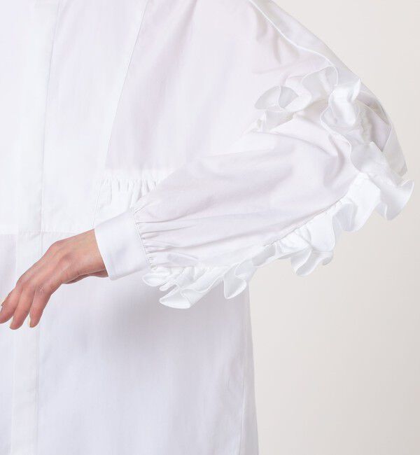 TOMORROWLAND BUYING WEAR「BOURRIENNE DRAMA フリルシャツ」|シャツ・ブラウス|